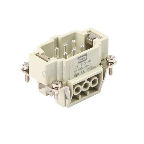 6 Pins 16A 500V Heavy Duty Connector Hanninnsats